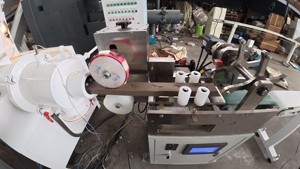 Industrial soap logo pressing and cutting equipment for soap finishing process