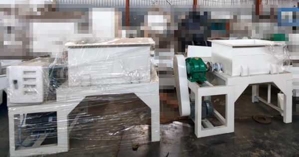 Industrial soap mixing machine, horizontal soap raw material mixer for soap production line
