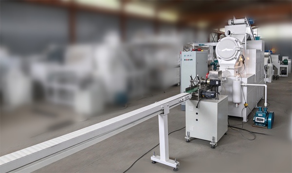 Full set automatic soap plodder machine with soap stamping printer and long conveyor for bar soap production