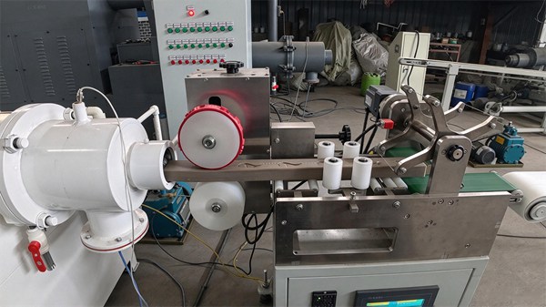 Automatic soap cutting and stamping machine for marking soap logos