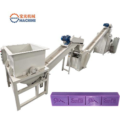 High Efficiency Fully Automatic Laundry Bar Soap Making Machine 100-300kg/h Output