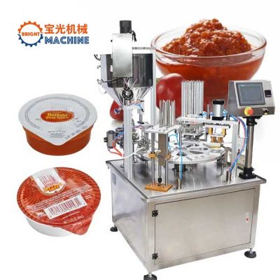 Automatic sauce filling machine Cup Filling Sealing Packaging Machine