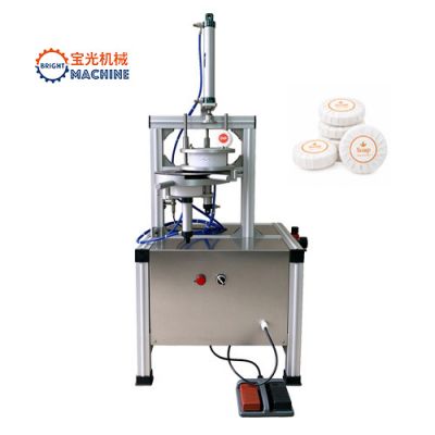 Semi Automatic Pneumatic Hotel Soap Packing Machine for Round Soaps